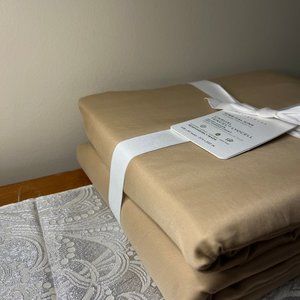 NWT Pottery Barn Tumbleweed TENCEL™ Essential Duvet Cover King/Cal. Discontinued